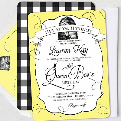 Queen Bee Invitation