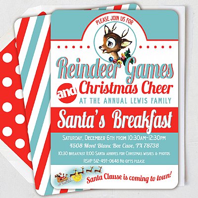 Reindeer Games Invitation