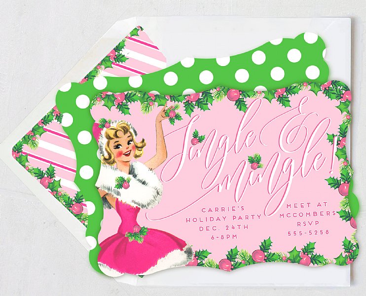 Santa Baby Invitation Set