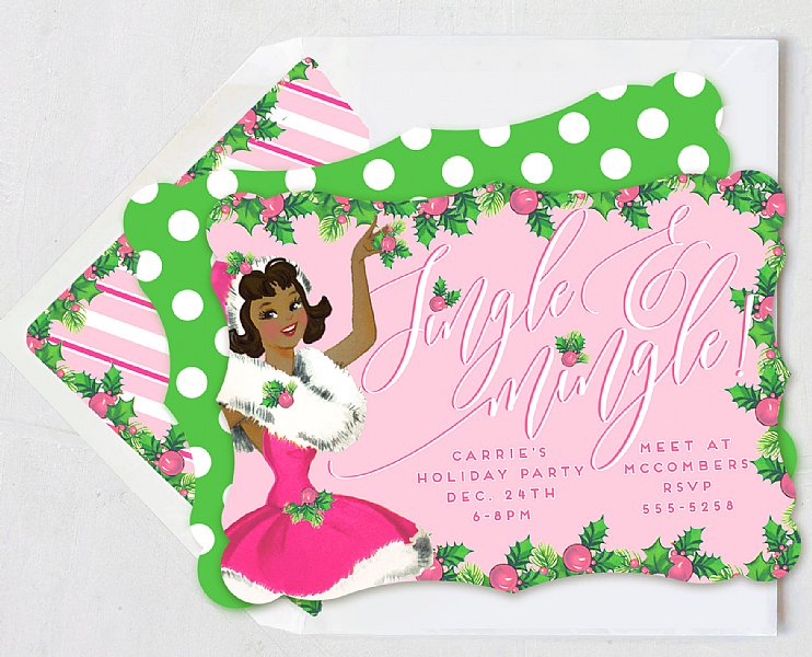 Santa Baby Invitation Set