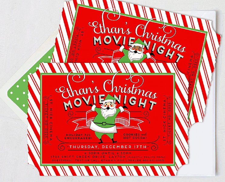 St. Nick Cinema Collection Invitation