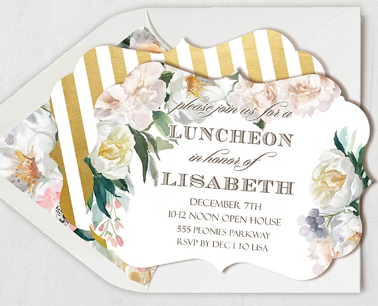 Sunrise Garden Personalized Invitation Set 