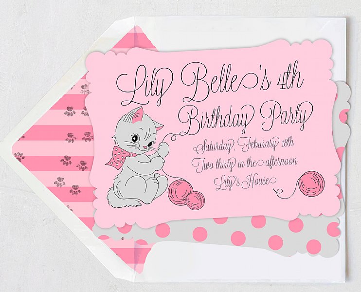 Kitty Invitation