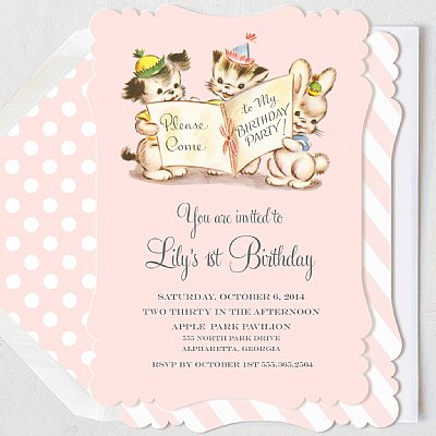 Tiny Trio Invitation (Pink)