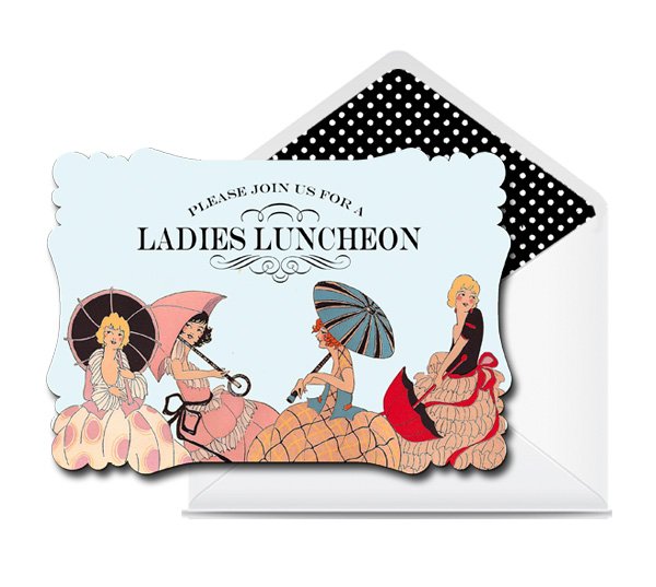 fancy ladies lunch invitation