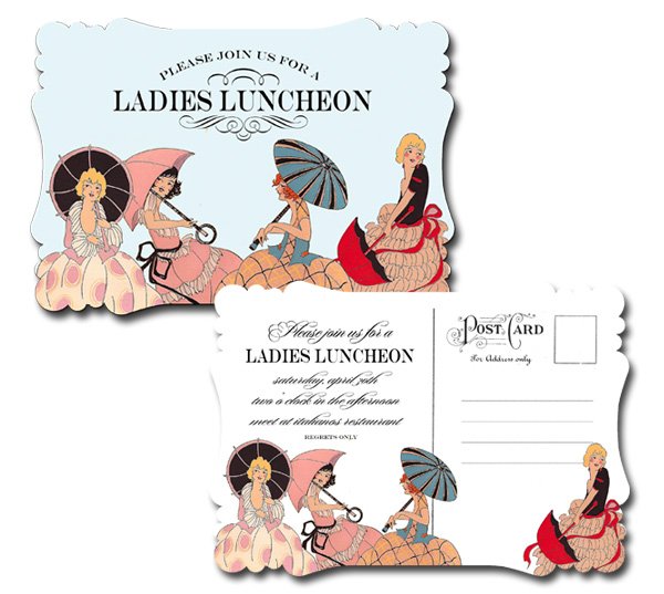 fancy ladies lunch invitation