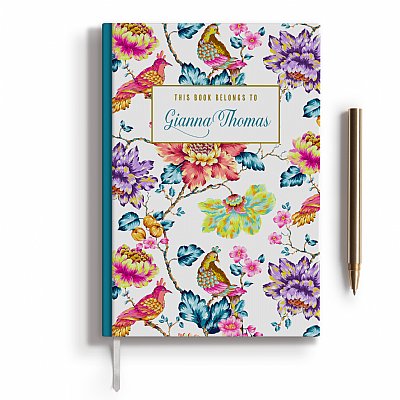 Personalized Jacobean Bird Journal