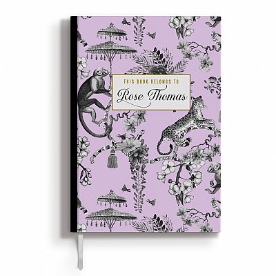 Personalized Purple Chinoiseries Jungle Journal