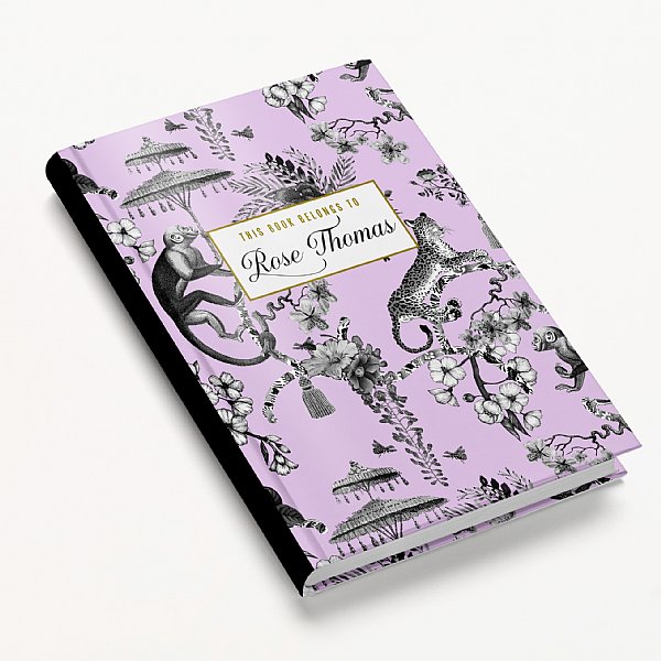 Personalized Purple Chinoiseries Jungle Journal