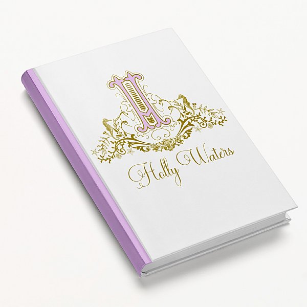 Personalized Seahorse Crest Purple Journal