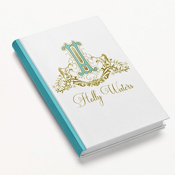 Personalized Seahorse Crest Blue Journal