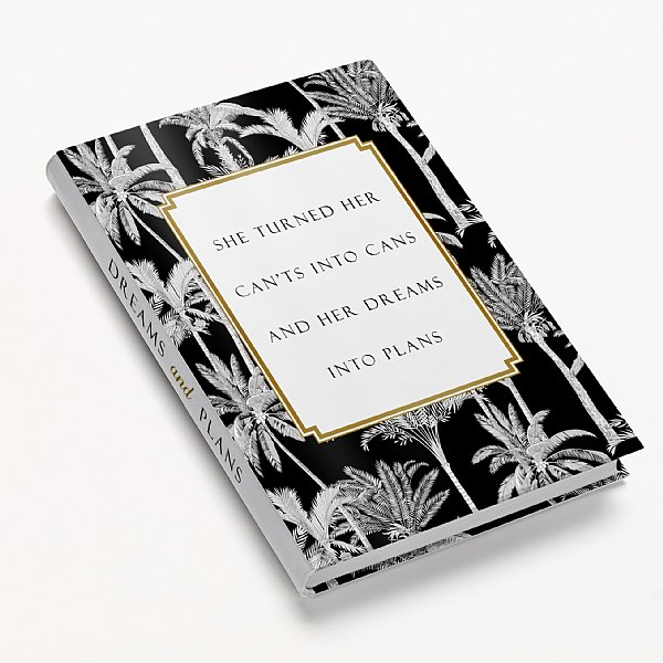 Dreams into Plans Black Palm Journal