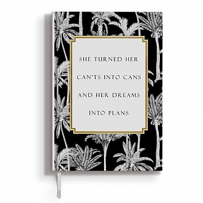 Dreams into Plans Black Palm Journal