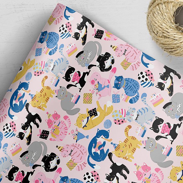 Kitty Cat Party Gift Wrap