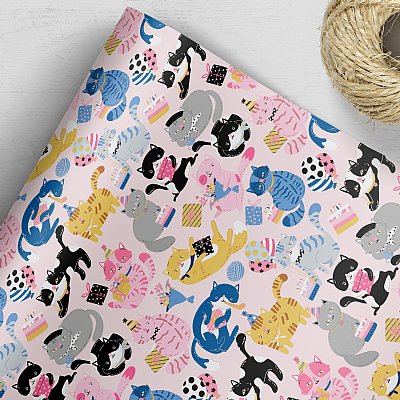 Kitty Cat Party Gift Wrap