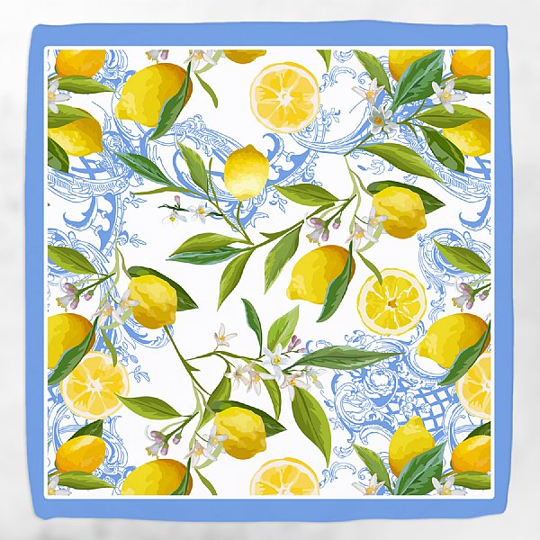 Lemon & Rococo Dinner Napkins, Set of 4 