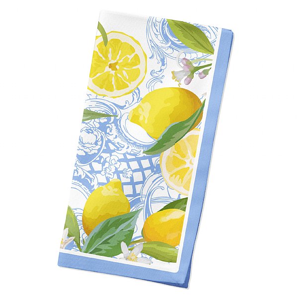 Lemon & Rococo Dinner Napkins, Set of 4 