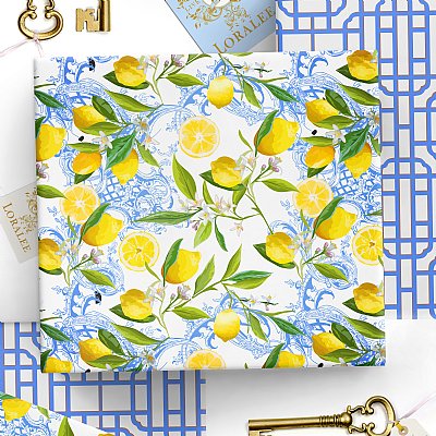 A Slice of Lemon & Rococo Collection Gift Wrap