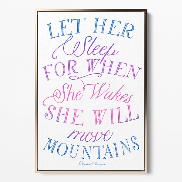 She Will Move Mountains Gallery Canvas (Ombre)
