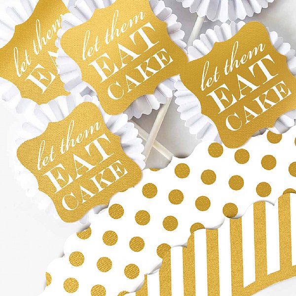 Gold Foil ~ Gold Crown Cupcake Kit