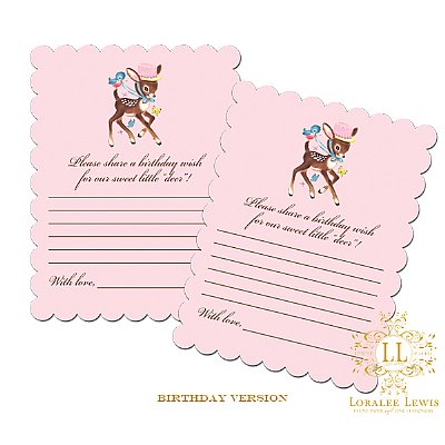 Little Deer Sweet Memory and Advice Cards