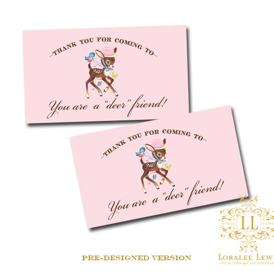 Little Deer Favor Tags 