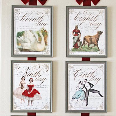 12 Days of Christmas Print Set