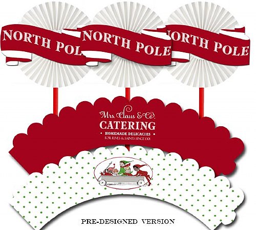 Santa's Workshop North Pole Cupcake Kit