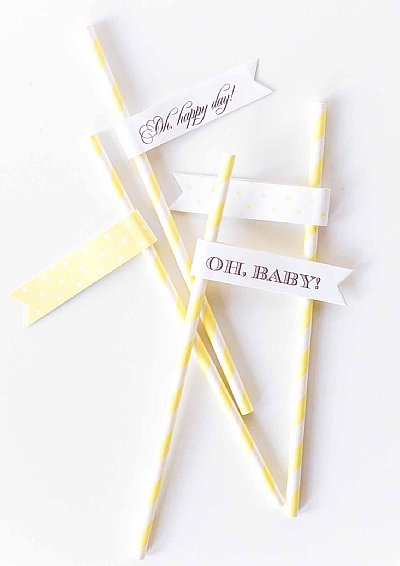 Duckling Straw and Pennant Kit