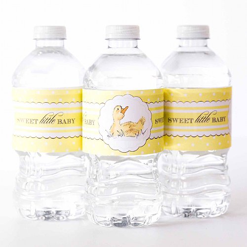 Duckling Water Bottle Labels