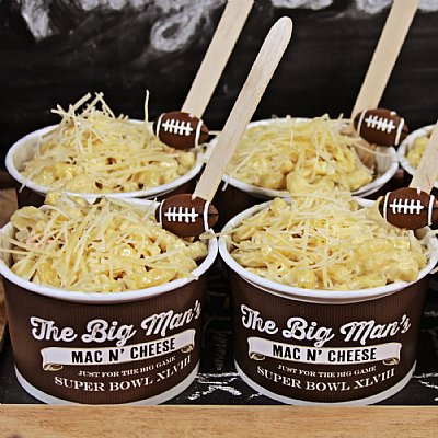 Football Big Man Mac n' Cheese Containers