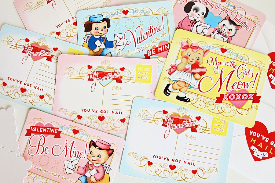 You've Got Mail Valentine Postcards