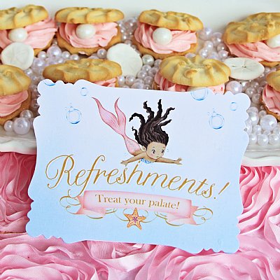 Mermaid Buffet & Party Signs