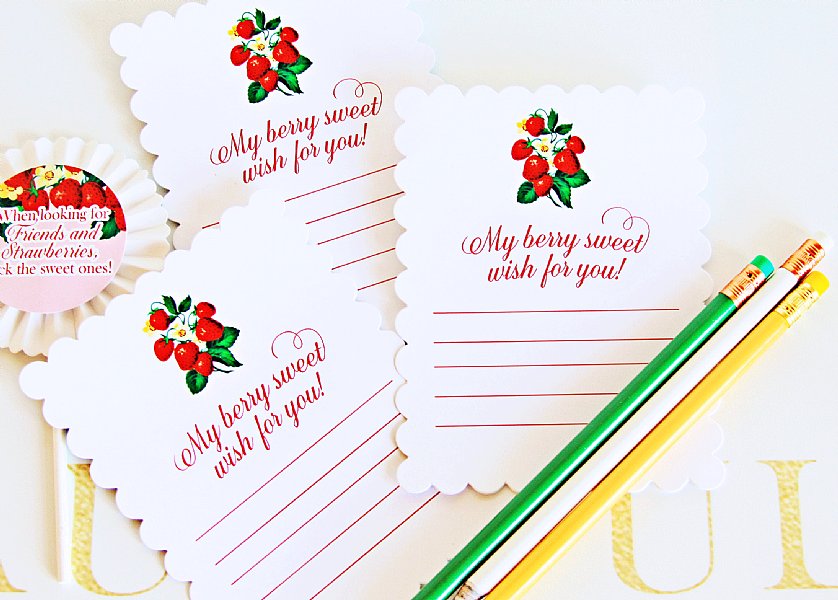Berry Sweet Memory and Advice Cards