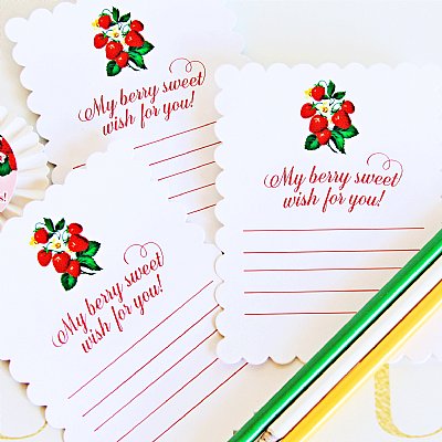 Berry Sweet Memory and Advice Cards