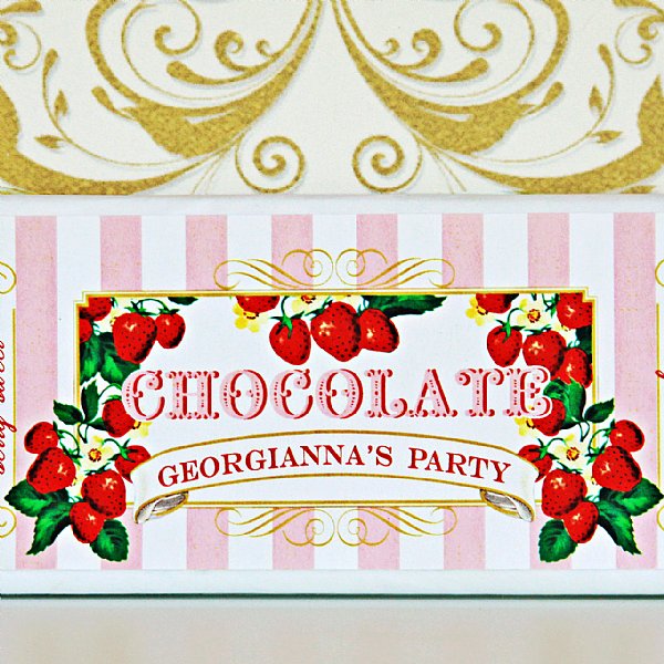 Berry Sweet Candy Bar Labels