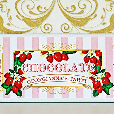 Berry Sweet Candy Bar Labels