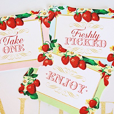 Berry Sweet Buffet & Party Signs