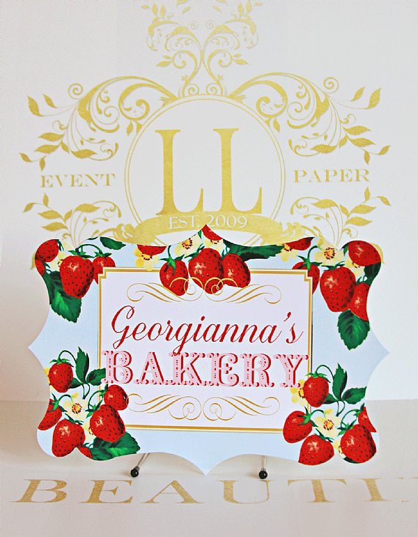 Berry Sweet 8X10 Bakery Sign 