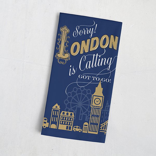 London Calling Tea Towel