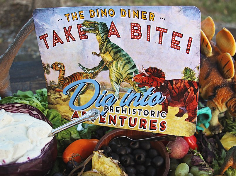 Dinosaur Take a Bite Sign