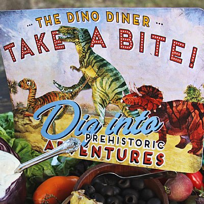 Dinosaur Take a Bite Sign