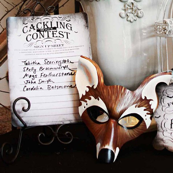 Something Wicked "Cackling Contest" 8x10 Sign
