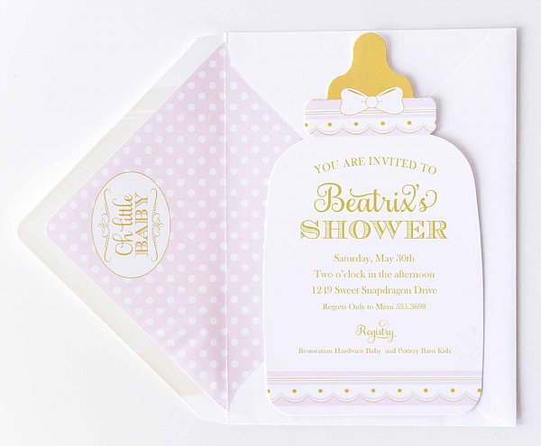 Baby Bottle Invitations 8