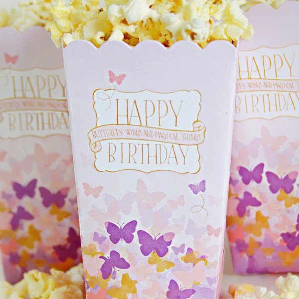 Butterfly Popcorn Boxes