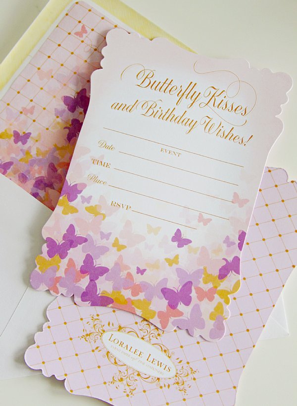 Butterfly Wings Fill-in-the-Blank Invitation Set