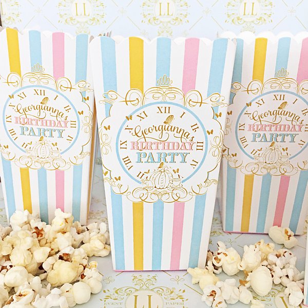 Cinderella Popcorn Boxes