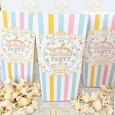 Cinderella Popcorn Boxes