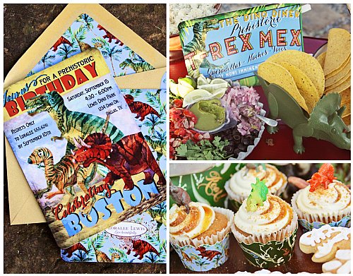 Dinosaur Personalized Invitation Set