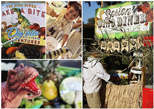 Personalized Dino Diner Over-sized Event Scallop Sign